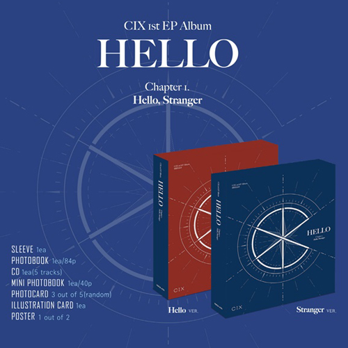 CIX - HELLO(Chapter 1. Hello, Stranger) [1st EP Album/Hello Ver.]