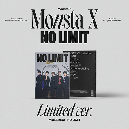 MONSTA X - NO LIMIT [10th Mini Album/Limited ver.]