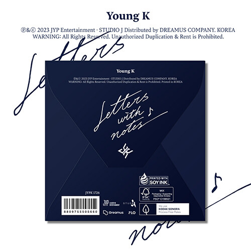Young K(DAY6) - Letters with notes [正規1集/Digipack ver.]