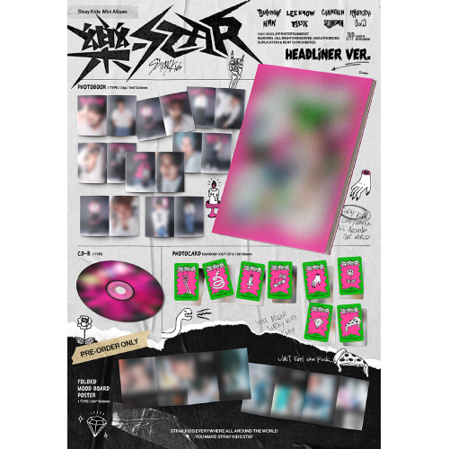 Stray Kids - 樂-STAR [8th Mini Album/HEADLINER ver.]