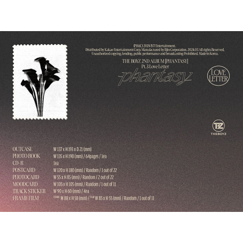 THE BOYZ - PHANTASY Pt.3 Love Letter [正規2集/Send Ver.]