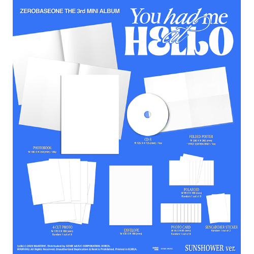 ZEROBASEONE - You had me at HELLO [3rd Mini Album/2種のうち1種ランダム発送]