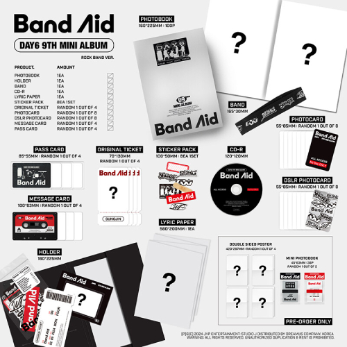 DAY6 - Band Aid [9th Mini Album/2種のうち1種ランダム発送]