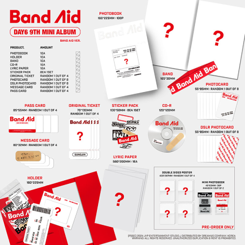 DAY6 - Band Aid [9th Mini Album/2種のうち1種ランダム発送]