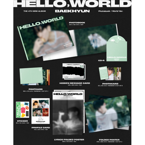 ベクヒョン(EXO) - Hello, World [4th Mini Album/Photobook ver./2種のうち1種ランダム発送]