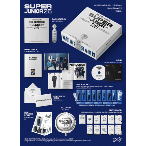 SUPER JUNIOR - Super Junior25 [12th Full Album/25 ver.]