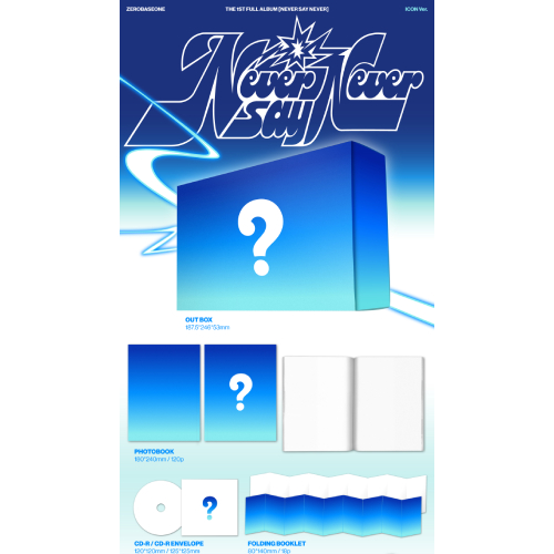 ZEROBASEONE - NEVER SAY NEVER [1st Full Album/PHOTOBOOK Ver./2種のうち1種ランダム発送]