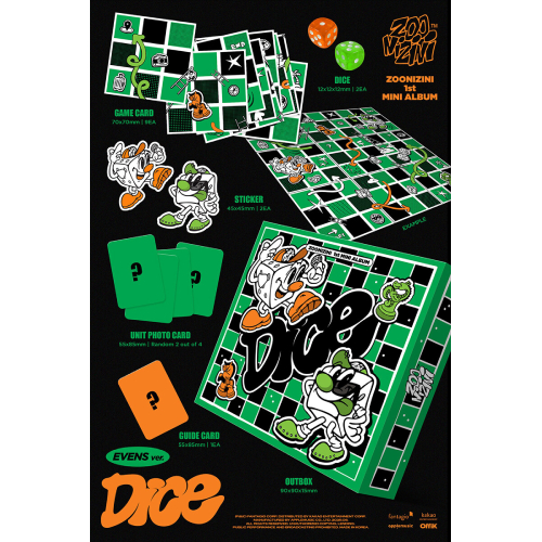 ZOONIZINI(ASTRO) - DICE [1st Mini Album/EVENS ver./META ALBUM]