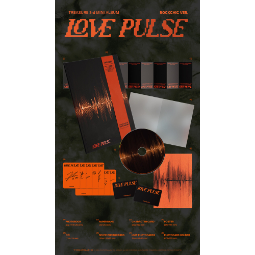 TREASURE - LOVE PULSE [3rd Mini Album/ROCKCHIC VER.]