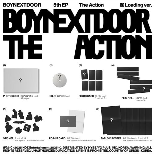 BOYNEXTDOOR - The Action [5th EP Album/3種のうち1種ランダム発送]