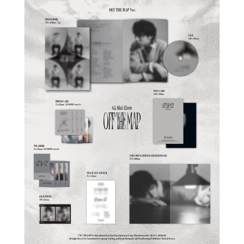 キム・ソンギュ(INFINITE) - OFF THE MAP [6th Mini Album/2種のうち1種ランダム発送]