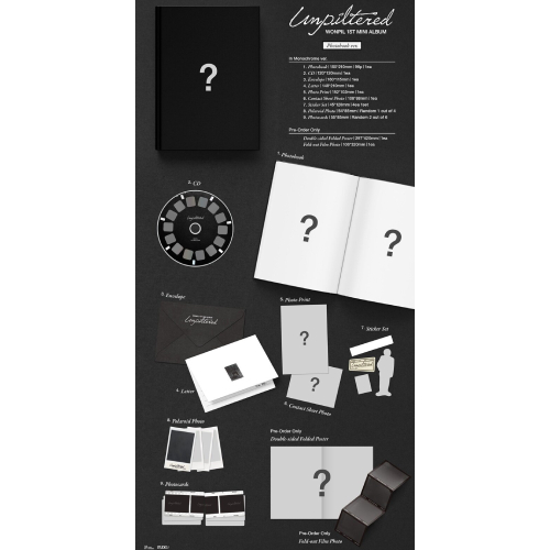 ウォンピル(DAY6) - Unpiltered [1st Mini Album/Photobook Ver./2種のうち1種ランダム発送]