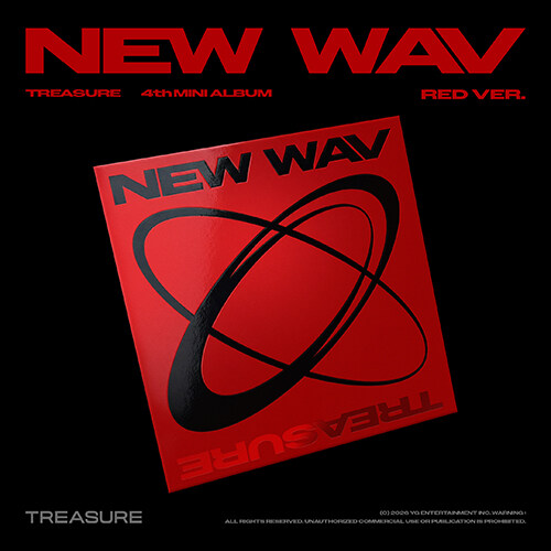 TREASURE - NEW WAV [4th Mini Album/RED Ver.]