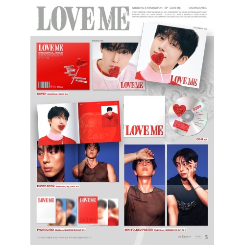 ショヌ×ヒョンウォン(MONSTA X) - LOVE ME [EP Album/DIGIPACK VER./限定盤/2種のうち1種ランダム発送]