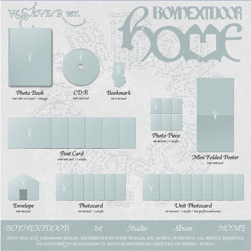 BOYNEXTDOOR - HOME [1st Studio Album/3種のうち1種ランダム発送]