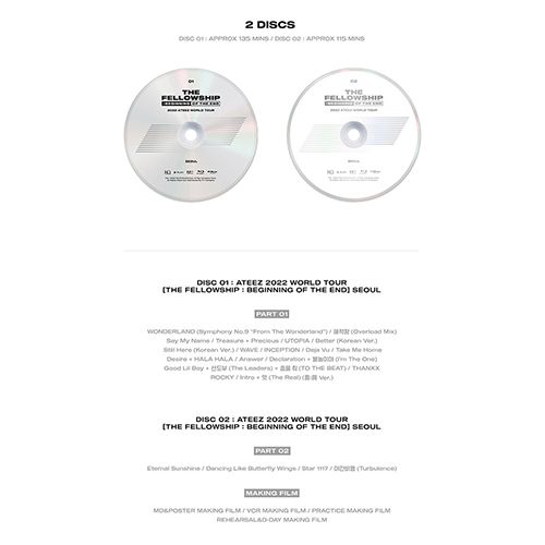 ATEEZ - THE FELLOWSHIP : BEGINNING OF THE END SEOUL [Blu-ray]