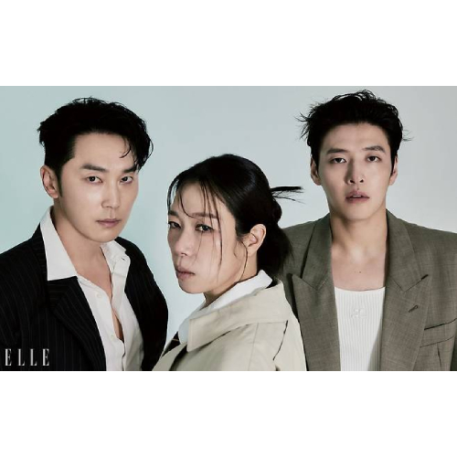 (キム・ソンホ、パク・ボヨン＆GOT7ジニョン) ELLE 2025.8月号