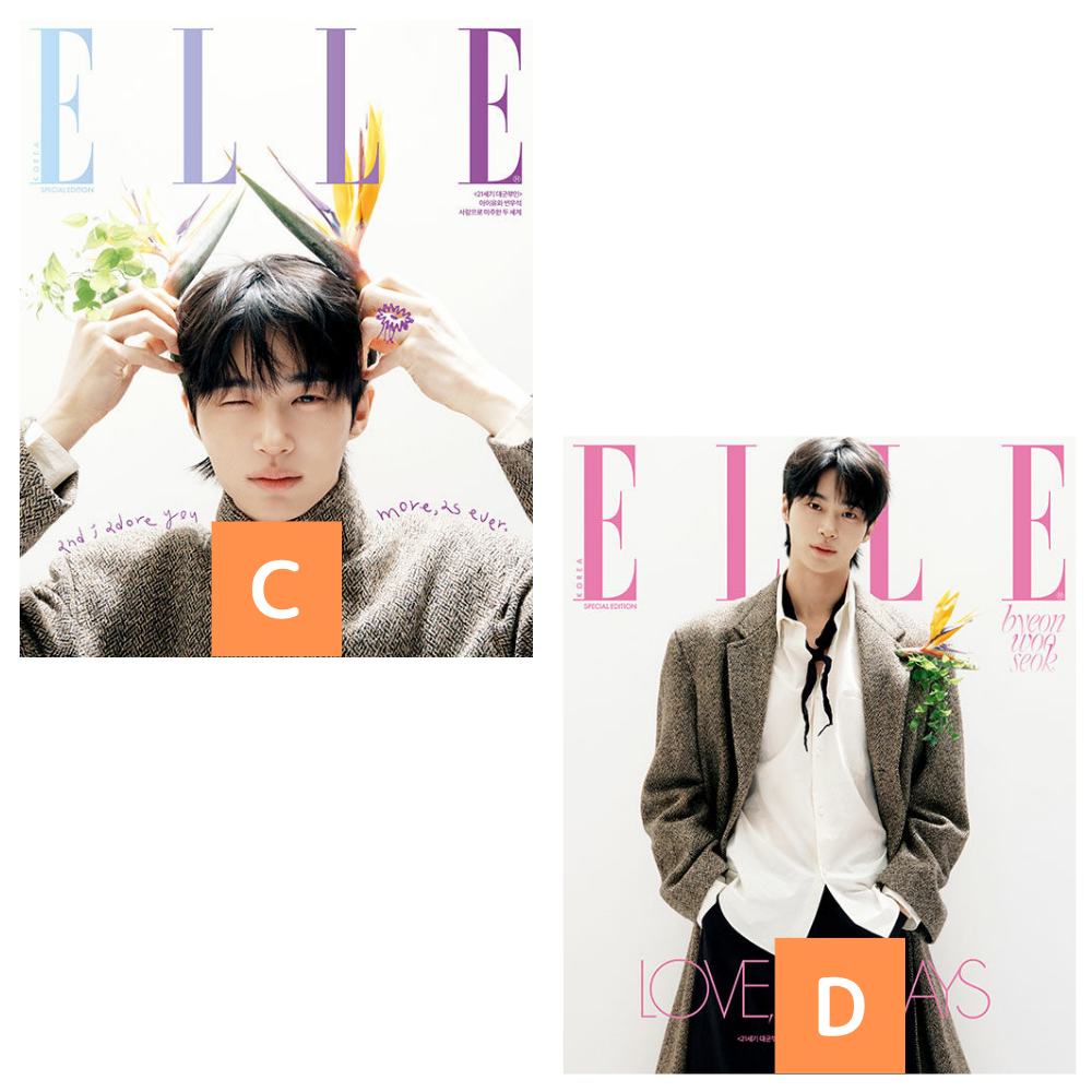 【表紙選択可】(IU＆ビョン・ウソク翻訳付き) ELLE 4月号 スペシャルエディション